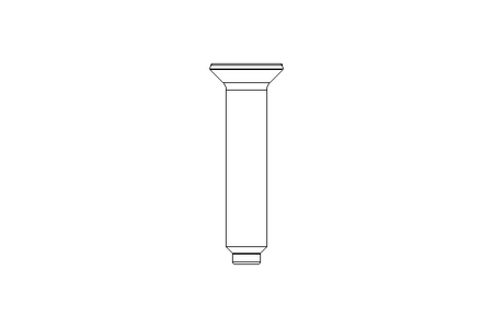 Countersunk head screw M6x30 A2 70