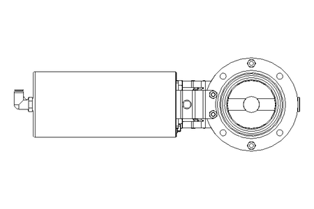 Butterfly valve B DN065 OVO NC E D22