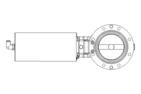 Butterfly valve B DN080 OVO NC E D18