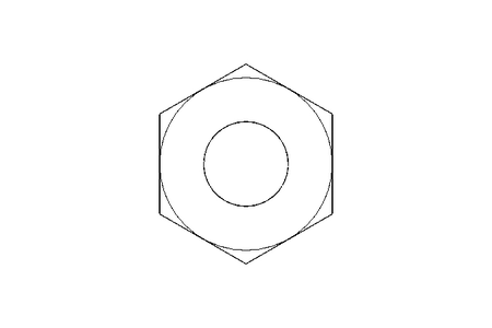 Hexagon nut M10 A4 ISO10511