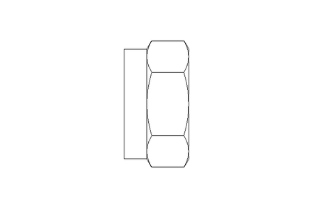 Hexagon nut M10 A4 ISO10511