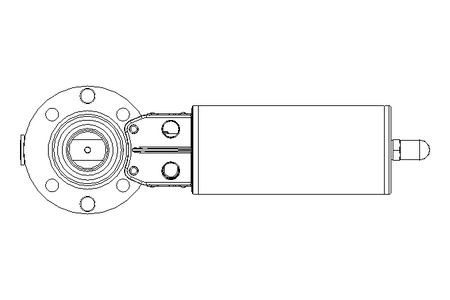 Butterfly valve B DN025 OVO NC E D4