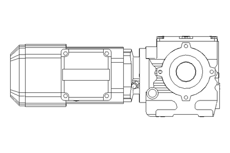 Worm gear motor 0.55kW 19 1/min