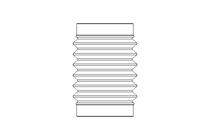 Faltenbalg 114,3×2 6 Wellen