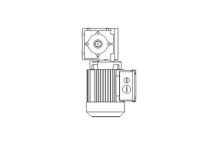 Spiroplan gear asynchronous motor 0.12kW