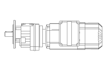 Motorid.ingranaggi cilind 0,55kW 50