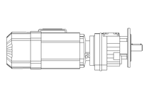 Spur gear motor 0.55kW 50 1/min