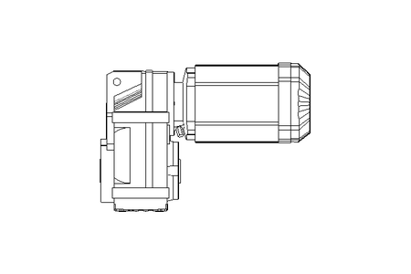 Par.shaft hel. gear motor 0.55kW 20