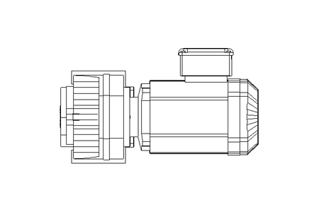 Flachgetriebemotor 0,55kW 20 1/min