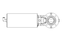 Butterfly valve B DN040 OVO NC E EX