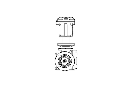 Schneckengetriebemotor 0,55kW 72 1/min