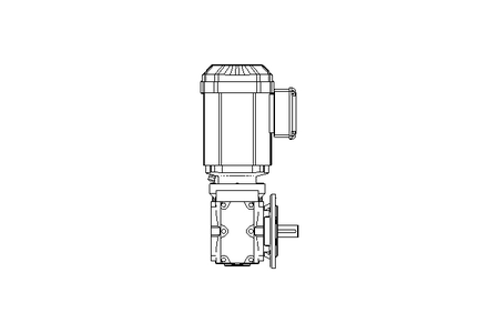 Motore a vite senza fine 0,55kW 72 1/min