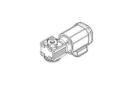 Spiroplan gear asynchronous motor