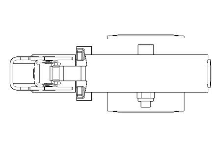 Butterfly valve B DN025 OVO MA H