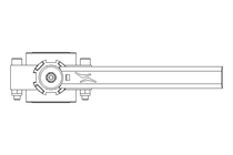 Butterfly valve B DN025 OVO MA H