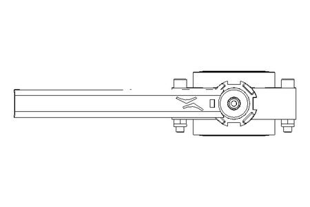 Butterfly valve B DN040 OVO MA H