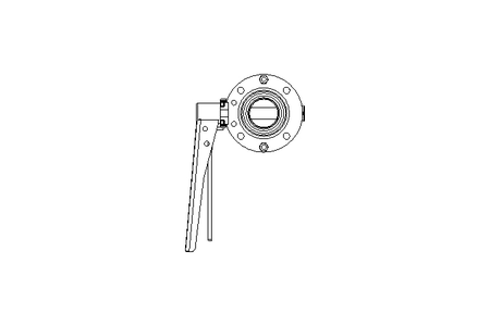 Butterfly valve B DN040 OVO MA H