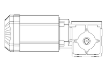 Winkelgetriebemotor 0,55kW 50 1/min