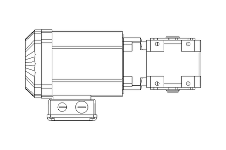 Winkelgetriebemotor 0,55kW 50 1/min