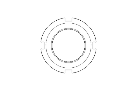 Tuerca ranurada M20x1 A2 DIN981