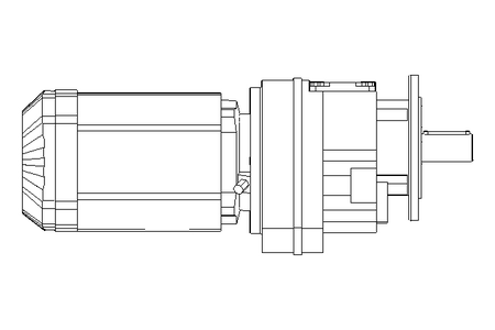 Motorreductor coaxial 0,55kW 48 1/min