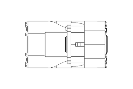 Flat gear servo motor 89 Nm