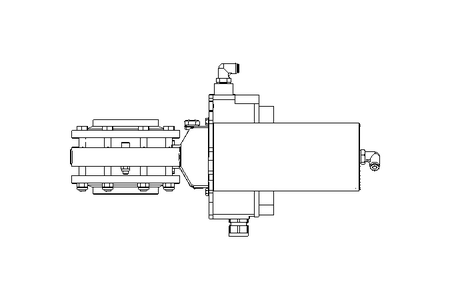 Butterfly valve BR DN080 FVF NC E