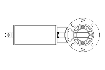 Butterfly valve B DN040 OVO NC V