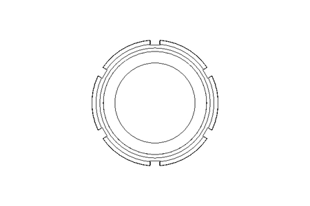 Tuerca ranurada F DN80 1.4404