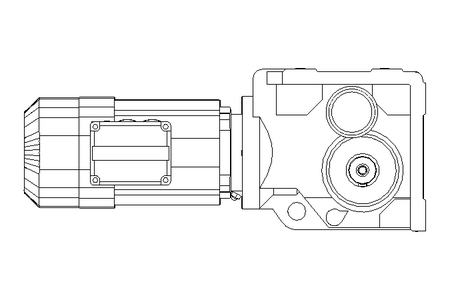 Bevel gear motor 0.6kW 11 1/min