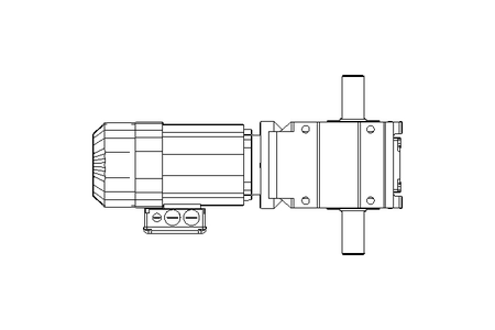 Kegelradgetriebemotor 0,6kW 11 1/min