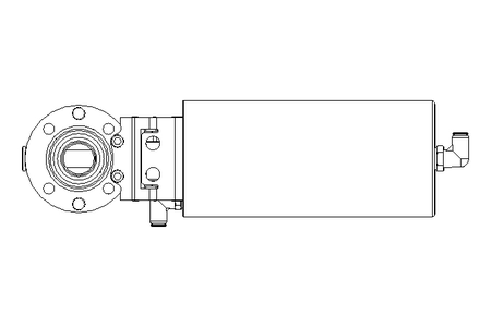 Butterfly valve B DN025 OVO AA H