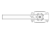 Butterfly valve B DN025 OVO MA V