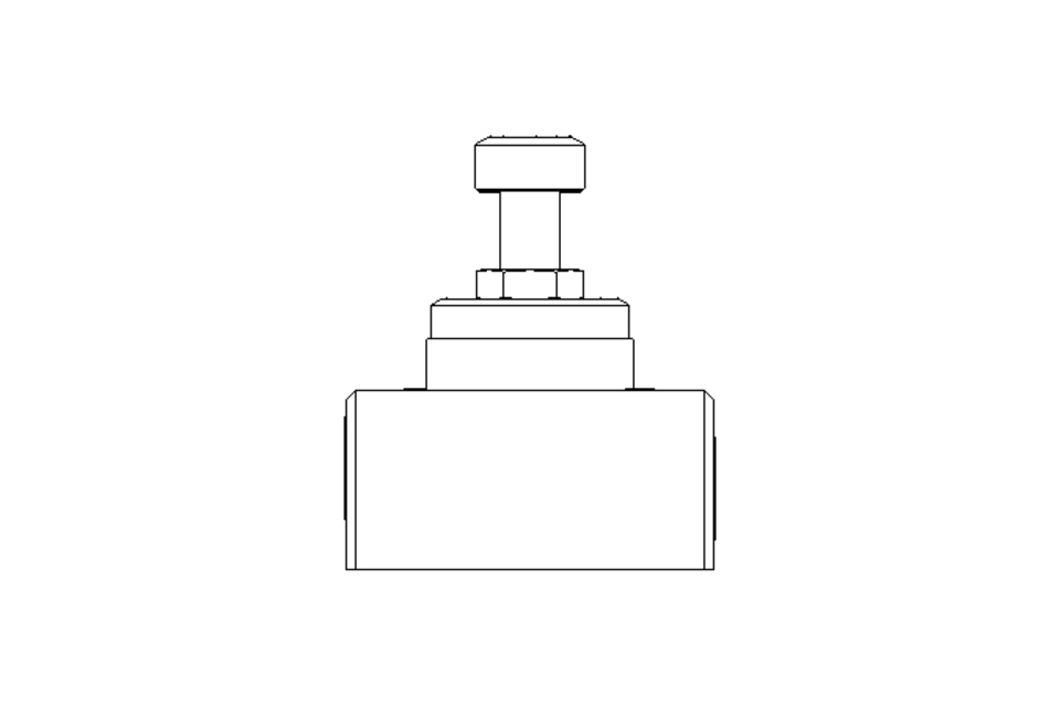 Drosselrückschlagventil G 1/2 0,1-10 bar