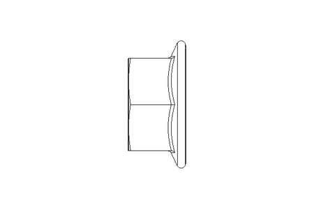 Flanged hexagon nut M8 A2 DIN6923