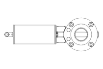 Scheibenventil B DN040 WVW NC F