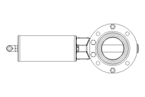 Butterfly valve B DN050 OVO NC HF