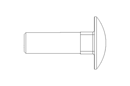 Vis à tête bombée M12x40 A2 DIN603