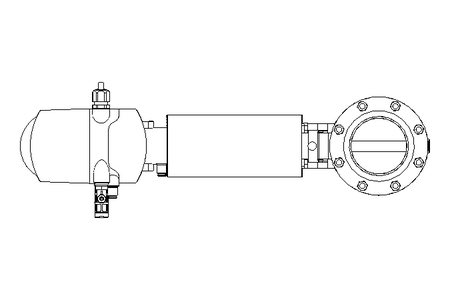 Butterfly valve B DN080 FVF NC E