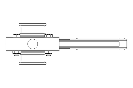 Válvula borboleta B OD1.5 CVC MA E