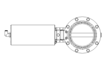 Butterfly valve B DN100 CVC NC F