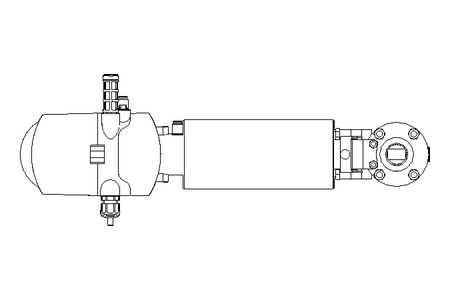 Butterfly valve B DN025 WVM NC E