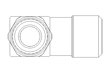 Conexao roscada L G1/2 D=16 (inox)