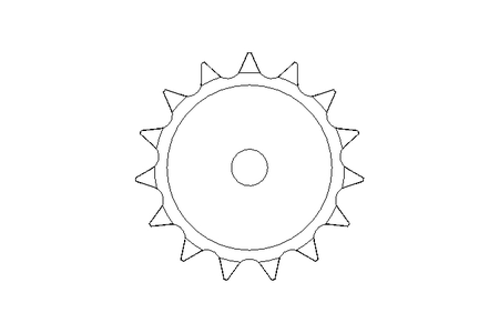 CHAIN SPROCKET 3/4X7/16 Z=15 SS