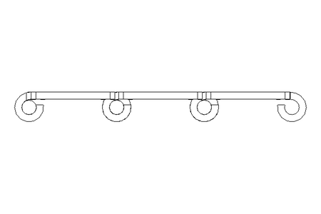 Flat-top chain SSE8157K750 B=190.5