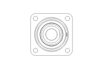 Flange bearing PCJ 30/35.7x108