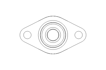 Mancal de flange PCJT 17x57x28,6