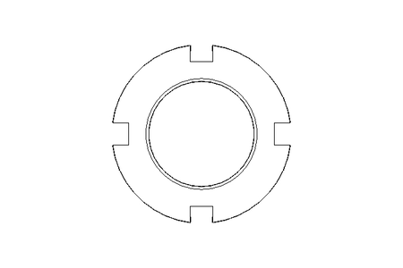 开槽螺母 M20x1 ST DIN981