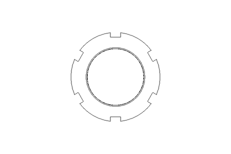 Porca ranhurada M45x1,5 A2 DIN1804