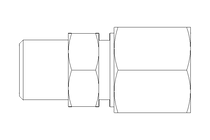 管道螺栓紧固装置 LL 8 R1/8" St-Zn gelbchr.